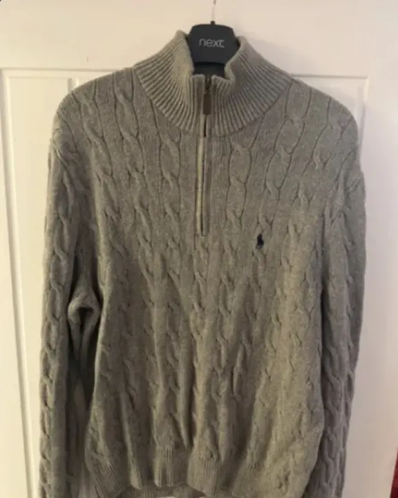 Polo RL Quarter Zip Knit, the raw Vinted listing photo