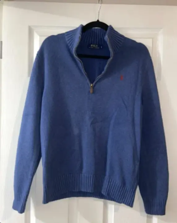 Ralph Lauren 1/4 Zip Jumper, the raw Vinted listing photo
