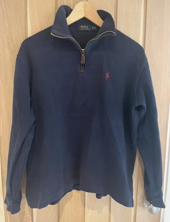 Polo RL Navy Quarter Zip, the raw Vinted listing photo